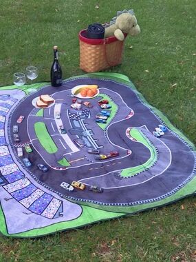 Toy Car Racetrack Speedway Picnic Blanket Play mat
